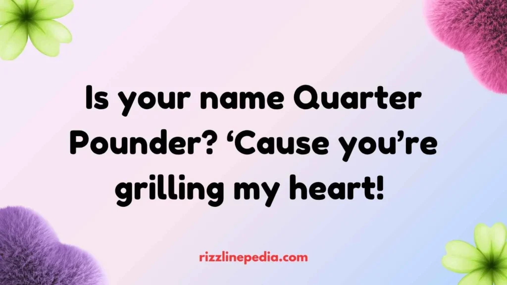 Mcdonalds Rizz Lines