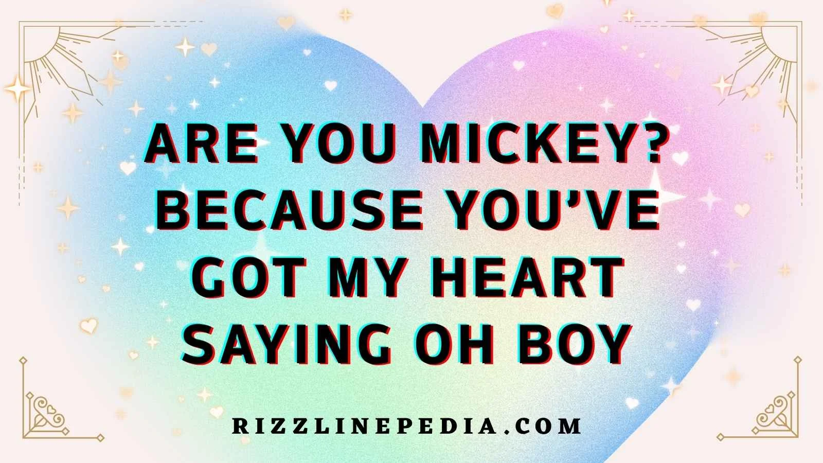 Mickey Mouse Rizz Lines