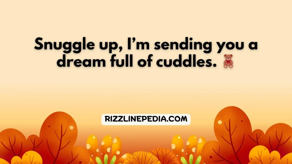 Cute and Whimsical Goodnight Rizz Lines