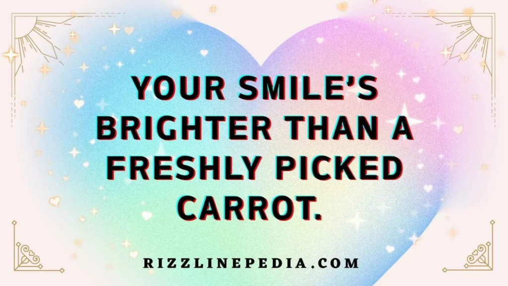 Cute Carrot Rizz Lines