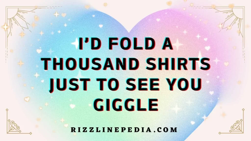 Cute Laundry Rizz Lines