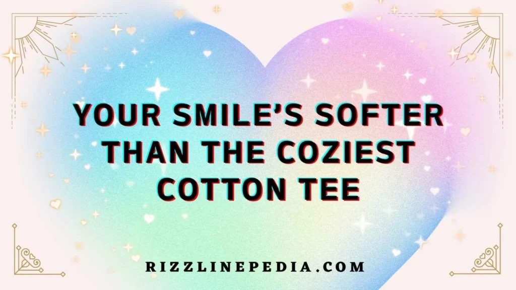 Cute Shirt Rizz Lines