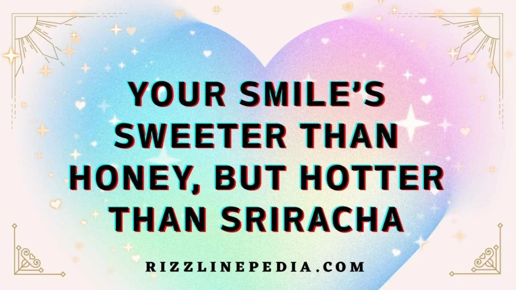 Cute Spicy Food Rizz Lines