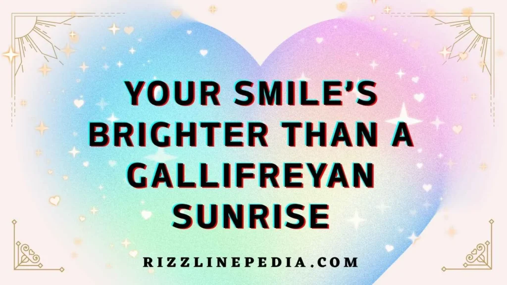 Cute Time Lord Rizz Lines