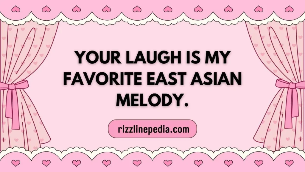 East Asian Charm Rizz Lines