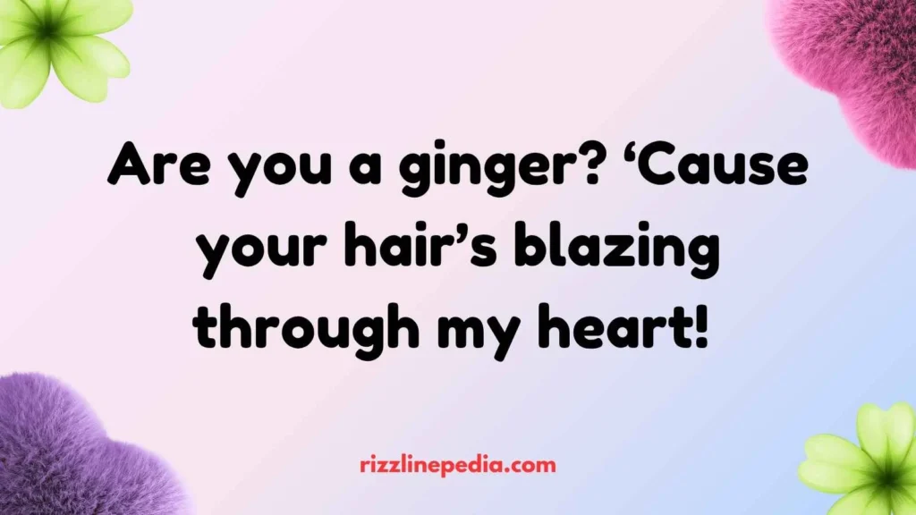 Fiery Hair Rizz Lines
