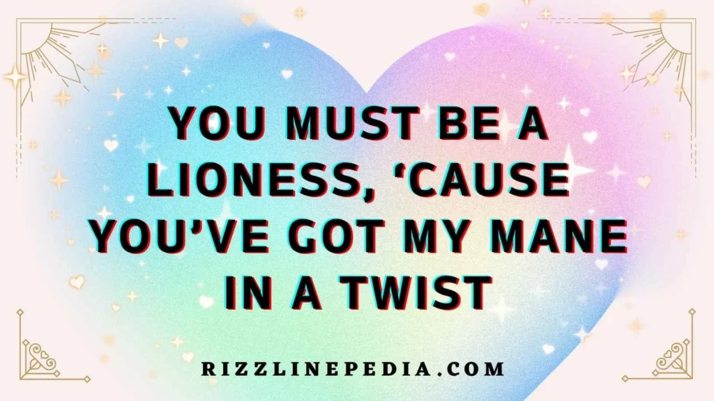 Lion-Inspired Rizz Lines