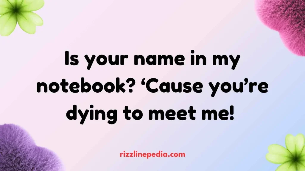 Notebook Rizz Lines