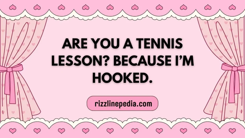 Playful Tennis Rizz Lines