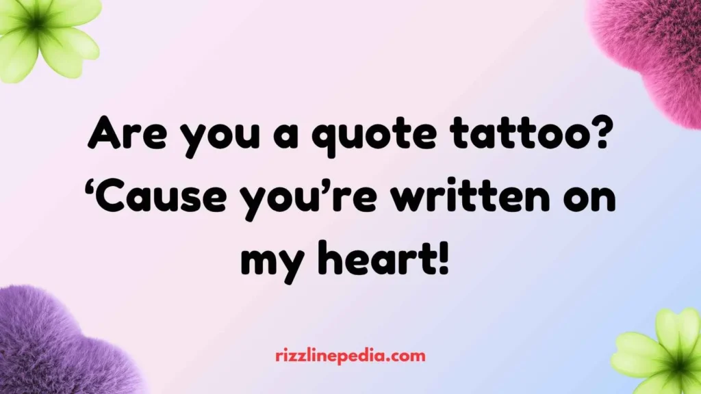Quote Tattoo Rizz Lines