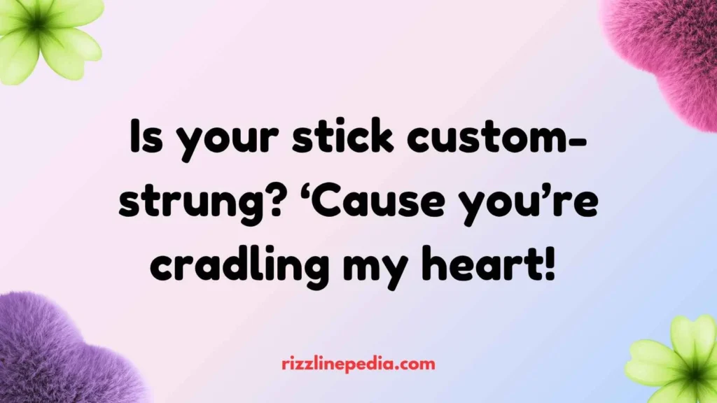 Stick and Cradle Rizz Lines