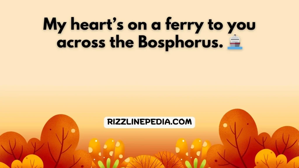 Travel-Themed Turkey Rizz Lines