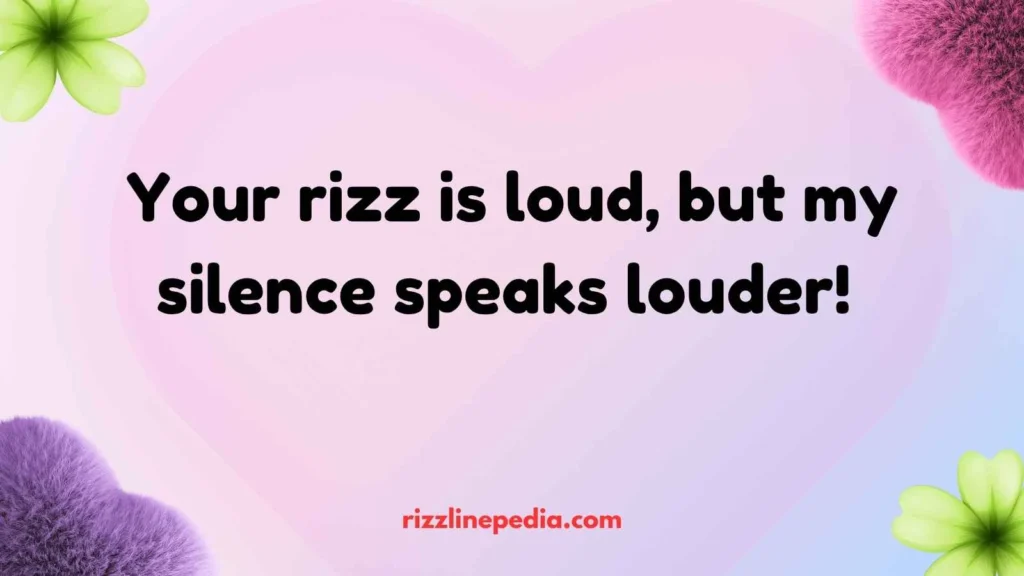 Witty Counter Rizz Lines